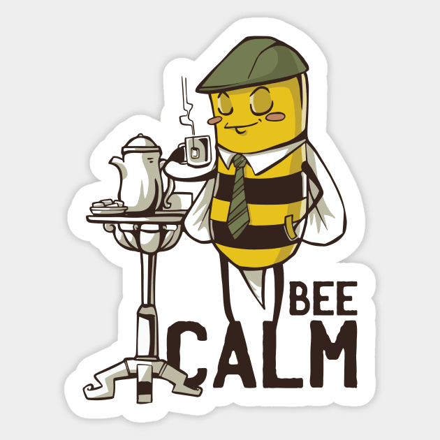 Bee Calm Sticker by LR_Collections